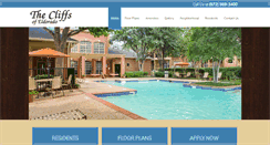 Desktop Screenshot of cliffsofeldoradoapts.com